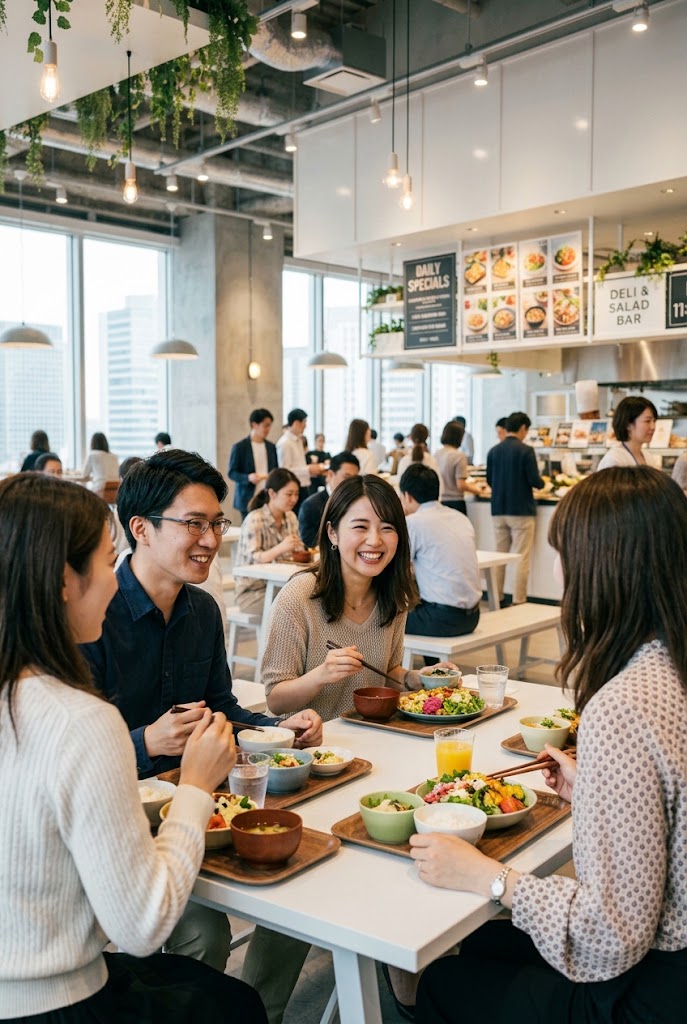 社員食堂での利用イメージ
