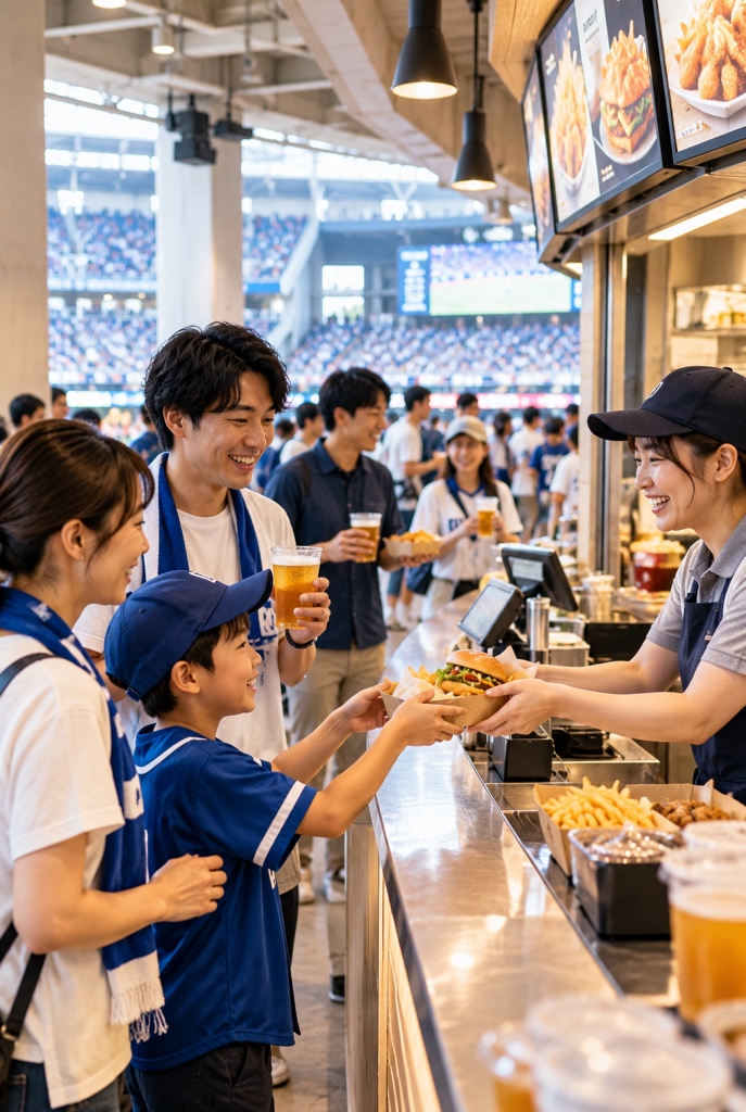 スポーツエンタメ施設での利用イメージ