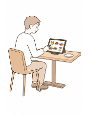 お客様が注文するイメージ