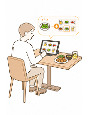 追加注文をするイメージ